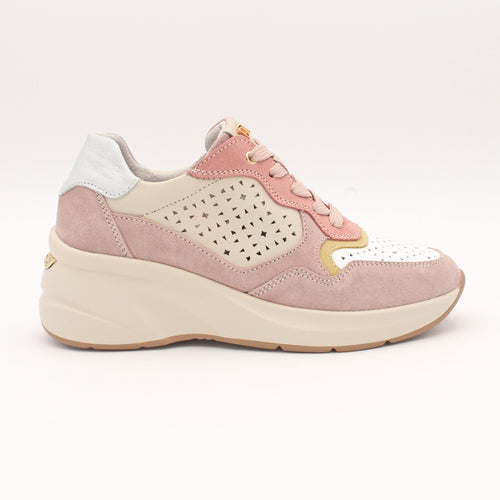 SNEAKER DESCANFLEX 80023 BEIG ROSA