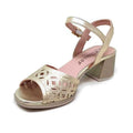 SANDALIA TACON PITILLOS 11216 ORO