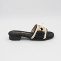 SANDALIA PLANA NEGRO 14430