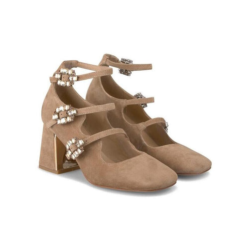 ZAPATO TACON ALMA EN PENA I250301 SUEDE CAMEL