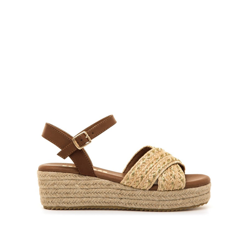 SANDALIA PLATAFORMA CUERO 59553