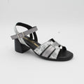 SANDALIA TACON PLATA 15562