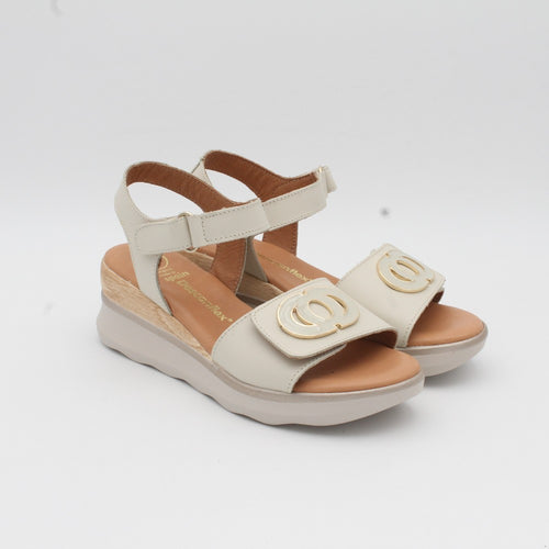 SANDALIA PLANA IVORI 21220