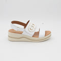SANDALIA CUÑA BLANCO 21221
