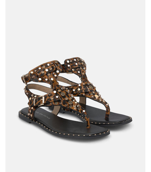 SANDALIA PLANA LEOPARD 8208