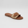 SANDALIA PLANA CAMEL 14435