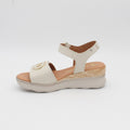 SANDALIA PLANA IVORI 21220