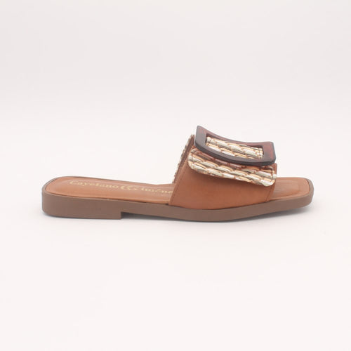 SANDALIA PLANA CAYETANO GIMENEZ 14388 ROBLE