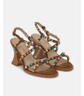 SANDALIA TACON SUEDE CARAMEL 2453