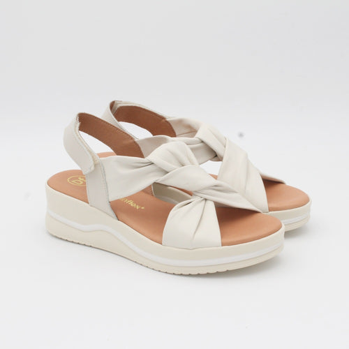 SANDALIA PLATAFORMA DESCANFLEX 25435 IVORY