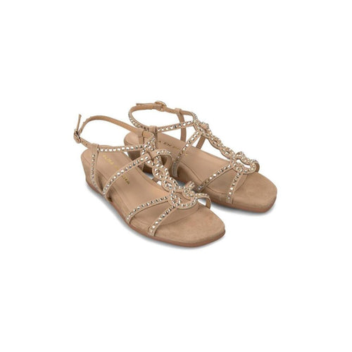 SANDALIA CUÑA ALMA EN PENA V2551770 SUEDE SAND