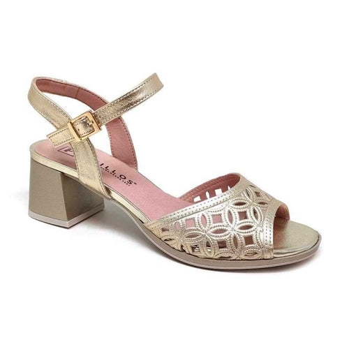 SANDALIA TACON PITILLOS 11216 ORO