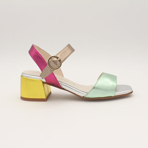 Sandalia tacón Cayetano Giménez 19155 Plata