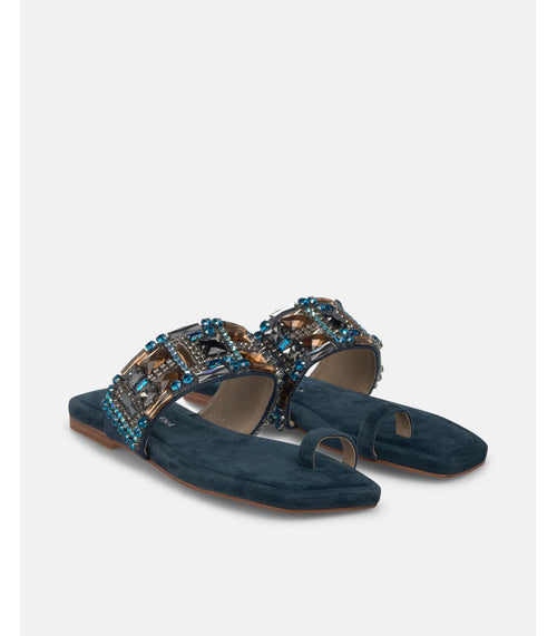 SANDALIA PLANA NAVY 8454