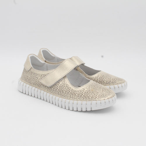 ZAPATO CERRADO DESCANFLEX 80799 GOLD