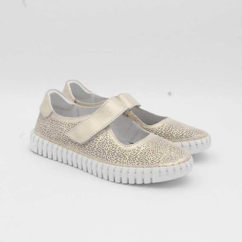 ZAPATO CERRADO DESCANFLEX 80799 GOLD
