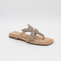 SANDALIA PLANA BEIG 72009