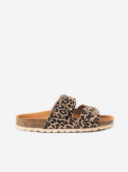 SANDALIA PLATAFORMA LEOPARDO CLARO 747