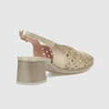 SANDALIA TACON PITILLOS 11210 ORO