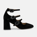 ZAPATO TACON ALMA EN PENA I250301 SUEDE BLACK
