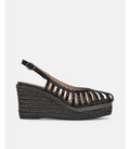 SANDALIA CUÑA BLACK 6002
