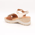 SANDALIA PLATAFORMA DESCANFLEX 21111 NAPA HOJA SECA