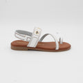 SANDALIA PLANA BLANCO 14437