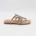 SANDALIA PLANA BEIG 72009