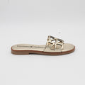 SANDALIA PLANA PLATINO 14438
