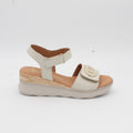 SANDALIA PLANA IVORI 21220