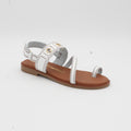 SANDALIA PLANA BLANCO 14437