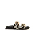 CHANCLA BLANCO-NEGRO 55493