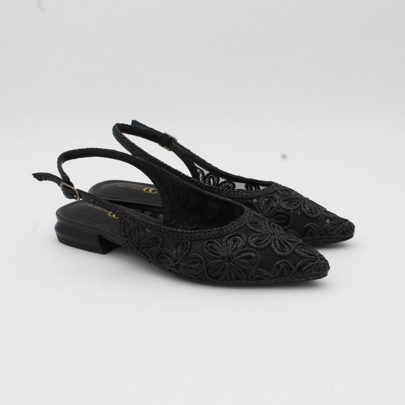 ZAPATO PLANO CAYETANO GIMENEZ 56024 NEGRO