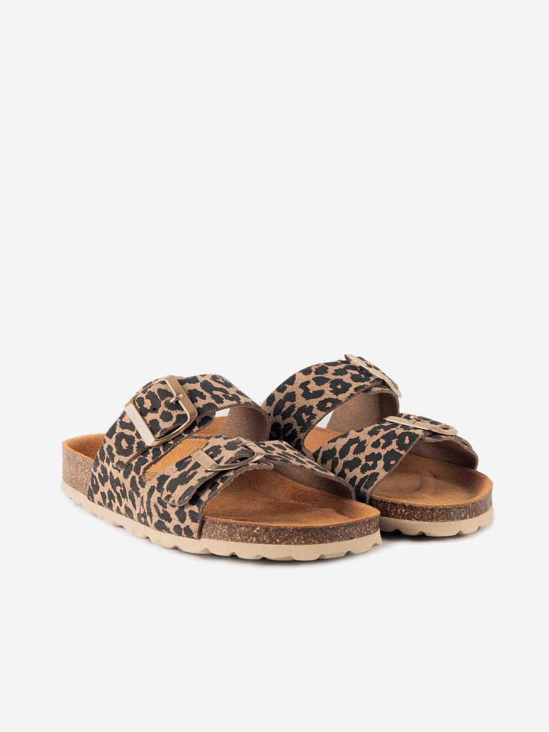 SANDALIA PLATAFORMA LEOPARDO CLARO 747