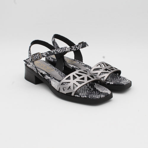 SANDALIA TACON ACERO 14440